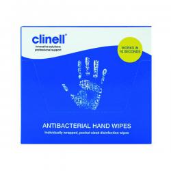 Cheap Stationery Supply of Clinell Antibacterial Hand Wipes 100 Sheets GCAHW100 STE44012 Office Statationery