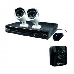 Cheap Stationery Supply of Swann 4 Channel 2 Camera NVR CCTV Kit + Free Dash Cam SWN800001 SWN800001 Office Statationery