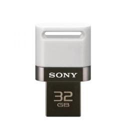 Cheap Stationery Supply of Sony White Microvault SA1 OTG USB 2.0 Flash Drive 32GB USM32SA1W Office Statationery