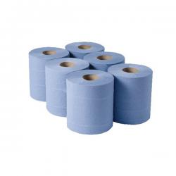 Cheap Stationery Supply of 1-Ply Blue Centrefeed Rolls 300mx175mm (Pack of 6) 852660 WX00755 Office Statationery
